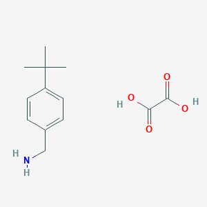molecular formula C13H19NO4 B8100434 (4-Tert-butylphenyl)methanamine;oxalic acid 