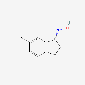 molecular formula C10H11NO B8100450 (Z)-6-Methyl-2,3-dihydro-1H-inden-1-one oxime 