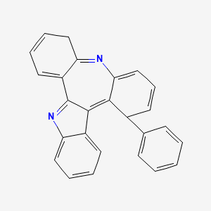 molecular formula C26H18N2 B8100480 5-Phenyl-5,10-dihydrodibenzo[2,3:6,7]azepino[4,5-b]indole 