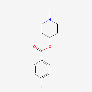 molecular formula C13H16INO2 B8100497 1-Methylpiperidin-4-yl 4-iodobenzoate 