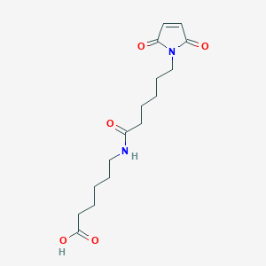 molecular formula C16H24N2O5 B8100512 6-(6-(2,5-Dioxo-2,5-dihydro-1H-pyrrol-1-yl)hexanamido)hexanoic acid 
