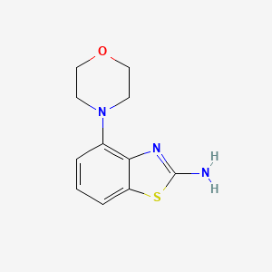 molecular formula C11H13N3OS B8100536 4-Morpholinobenzo[d]thiazol-2-amine 