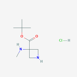 molecular formula C9H19ClN2O2 B8100545 tert-butyl azetidin-3-yl(methyl)carbamate;3-Boc-3-(methylamino)azetidine hydrochloride;3-(N-Boc-N-methylamino)azetidine 