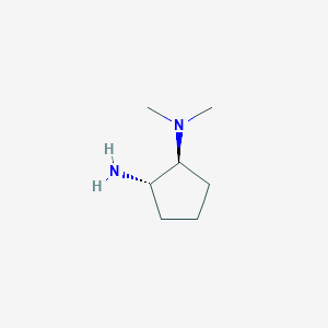 molecular formula C7H16N2 B8100637 (1S,2S)-1-N,1-N-dimethylcyclopentane-1,2-diamine 