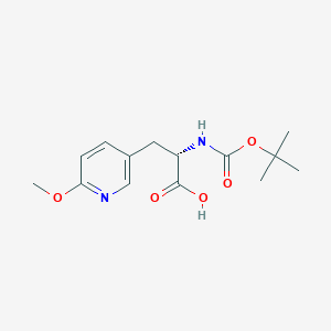 molecular formula C14H20N2O5 B8100649 (S)-2-((tert-Butoxycarbonyl)amino)-3-(6-methoxypyridin-3-yl)propanoic acid 