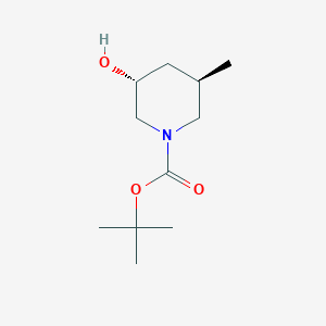 molecular formula C11H21NO3 B8100730 Tert-butyl trans-3-hydroxy-5-methylpiperidine-1-carboxylate 