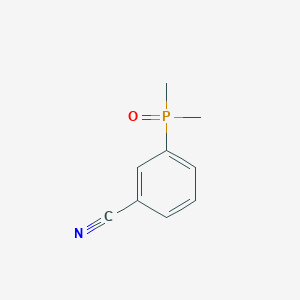 molecular formula C9H10NOP B8100733 3-(Dimethylphosphoryl)benzonitrile 