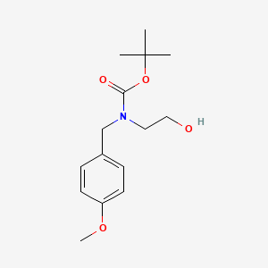 molecular formula C15H23NO4 B8100739 tert-Butyl (2-hydroxyethyl)(4-methoxybenzyl)carbamate 