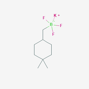 molecular formula C9H17BF3K B8100745 Potassium [(4,4-dimethylcyclohexyl)methyl]trifluoroboranuide 