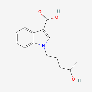 molecular formula C14H17NO3 B8100827 1-(4-Hydroxypentyl)-1H-indole-3-carboxylic acid 