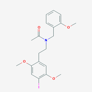 molecular formula C20H24INO4 B8100925 N-(4-iodo-2,5-dimethoxyphenethyl)-N-(2-methoxybenzyl)acetamide CAS No. 2748301-01-9