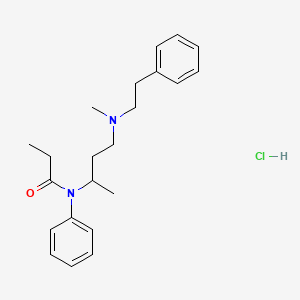 molecular formula C22H31ClN2O B8100933 N-(4-(methyl(phenethyl)amino)butan-2-yl)-N-phenylpropionamide,monohydrochloride CAS No. 2748592-46-1