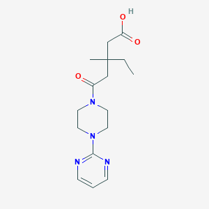 3-Ethyl-3-methyl-5-oxo-5-(4-pyrimidin-2-ylpiperazin-1-YL)pentanoic acid
