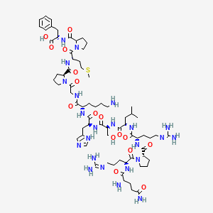 molecular formula C69H111N23O16S B8101033 H-Gln-Arg-Pro-Arg-Leu-Ser-His-Lys-Gly-Pro-Met-DL-Pro-Phe-OH 