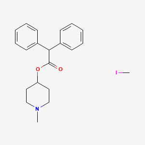 Iodomethane;(1-methylpiperidin-4-yl) 2,2-diphenylacetate
