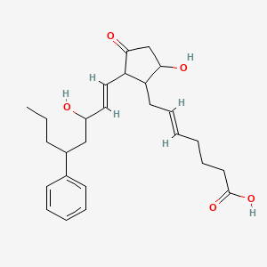 molecular formula C26H36O5 B8101069 (E)-7-[5-hydroxy-2-[(E)-3-hydroxy-5-phenyloct-1-enyl]-3-oxocyclopentyl]hept-5-enoic acid 