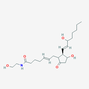 molecular formula C22H37NO5 B8101195 (E)-N-(2-Hydroxyethyl)-7-[(2R)-3-hydroxy-2-[(E)-3-hydroxyoct-1-enyl]-5-oxocyclopentyl]hept-5-enamide 