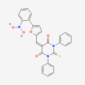 molecular formula C27H19N3O5S B8101233 Omi/HtrA2蛋白酶抑制剂，Ucf-101 