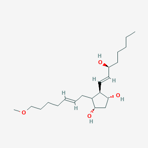 molecular formula C21H38O4 B8101243 (1S,3R,4R)-4-[(E,3S)-3-hydroxyoct-1-enyl]-5-[(E)-7-methoxyhept-2-enyl]cyclopentane-1,3-diol 