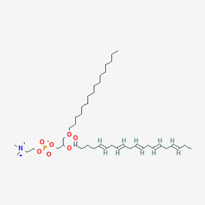 molecular formula C44H80NO7P B8101376 2-O-(5,8,11,14,17-Eicosapentaenoyl)-1-O-hexadecylglycero-3-phosphocholine 
