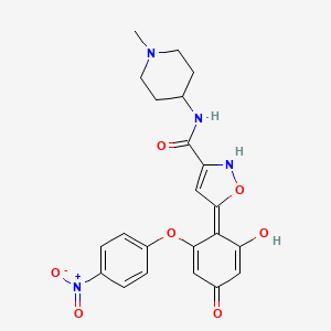 molecular formula C22H22N4O7 B8101401 CID 71463575 