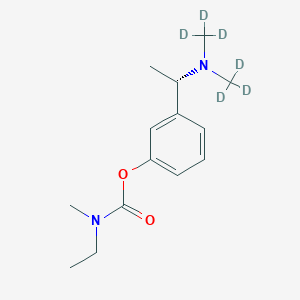 molecular formula C14H22N2O2 B8101412 [3-[(1S)-1-[bis(trideuteriomethyl)amino]ethyl]phenyl] N-ethyl-N-methylcarbamate 