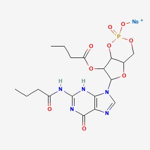 molecular formula C18H23N5NaO9P B8101548 CID 44134671 