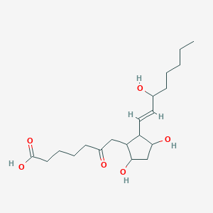 molecular formula C20H34O6 B8101583 7-[3,5-dihydroxy-2-[(E)-3-hydroxyoct-1-enyl]cyclopentyl]-6-oxoheptanoic acid 
