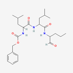 molecular formula C25H39N3O5 B8101744 Cbz-DL-Leu-DL-Leu-DL-Nva-al 