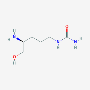 molecular formula C6H15N3O2 B8101764 [(4S)-4-amino-5-hydroxypentyl]urea 