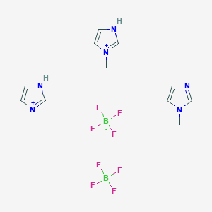 1H-Imidazole, 1-methyl-, mono[tetrafluoroborate(1-)] (9CI)