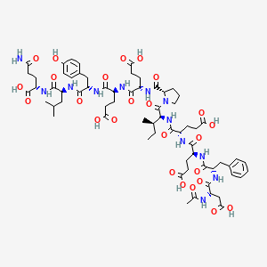 molecular formula C66H92N12O25 B8101796 Ac-Asp-Phe-Glu-Glu-Ile-Pro-Glu-Glu-Tyr-Leu-Gln-OH 