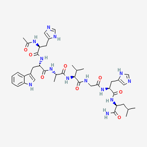 molecular formula C41H57N13O8 B8101803 N-Acetyl GRP(20-26)amide[pig] 