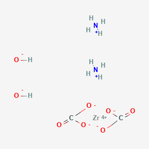 molecular formula C2H10N2O8Zr B8101825 Ammonium zirconium carbonate 