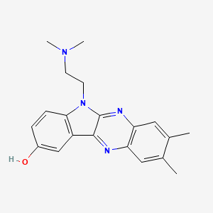 molecular formula C20H22N4O B8101857 6H-Indolo[2,3-b]quinoxaline-6-ethanamine,N,N,2,3-tetramethyl- CAS No. 180208-84-8
