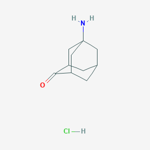 molecular formula C10H16ClNO B8101958 5-Aminoadamantan-2-one;hydrochloride 