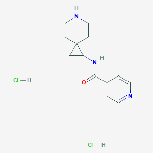 molecular formula C13H19Cl2N3O B8102118 N-(6-azaspiro[2.5]octan-2-yl)pyridine-4-carboxamide;dihydrochloride 
