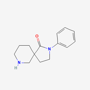 molecular formula C14H18N2O B8102226 2-Phenyl-2,7-diazaspiro[4.5]decan-1-one 