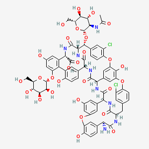 molecular formula C72H68Cl2N8O28 B8102245 Teicoplanin A3-1 