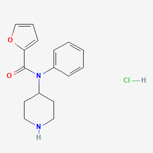 molecular formula C16H19ClN2O2 B8102260 Furanyl norfentanyl hydrochloride CAS No. 2748343-79-3