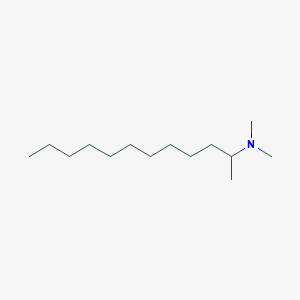 molecular formula C14H31N B081024 2-Dodecanamine, N,N-dimethyl- CAS No. 13948-04-4