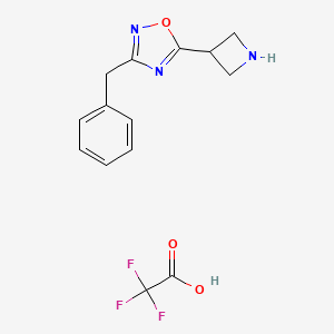 5-(Azetidin-3-yl)-3-benzyl-1,2,4-oxadiazole;2,2,2-trifluoroacetic acid