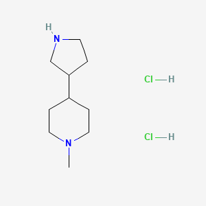 1-Methyl-4-pyrrolidin-3-ylpiperidine;dihydrochloride