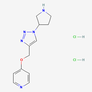 4-[(1-Pyrrolidin-3-yltriazol-4-yl)methoxy]pyridine;dihydrochloride