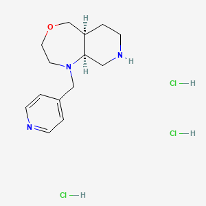 (5aS,9aS)-1-(pyridin-4-ylmethyl)-3,5,5a,6,7,8,9,9a-octahydro-2H-pyrido[3,4-e][1,4]oxazepine;trihydrochloride