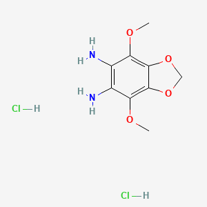 4,7-Dimethoxy-1,3-benzodioxole-5,6-diamine;dihydrochloride