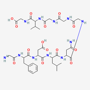 molecular formula C38H57N11O14 B8102909 Gly-Phe-Asp-Leu-Asn-Gly-Gly-Gly-Val-Gly 