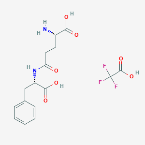 molecular formula C16H19F3N2O7 B8102921 gamma-Glu-phe tfa 