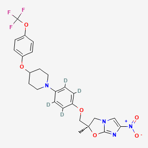 molecular formula C25H25F3N4O6 B8102985 Delamanid D4 