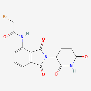 molecular formula C15H12BrN3O5 B8102995 Pomalidomide-amido-C1-Br 